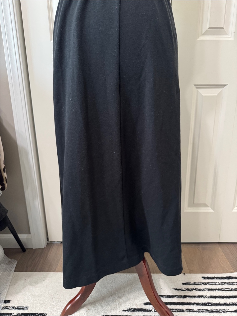 Eddie Bauer Black Maxi Skirt with Elastic Waistband Large Petite